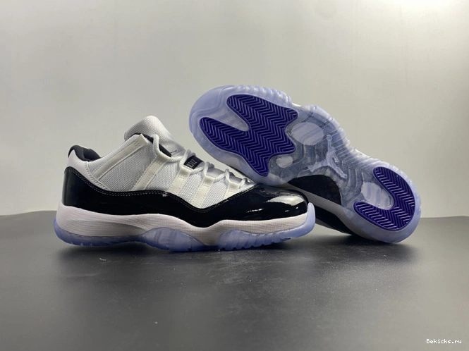 Rep BK mens black  white jordan retro low air 528895-153 